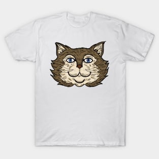 Cat Kitty Animal Face T-Shirt